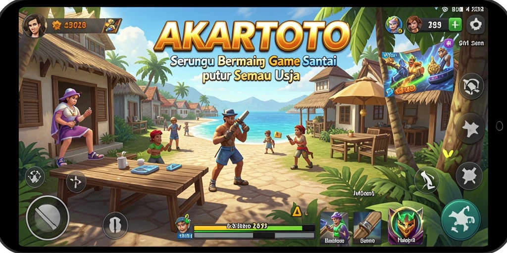 Tampilan gameplay menarik dan menantang dari AKARTOTO.