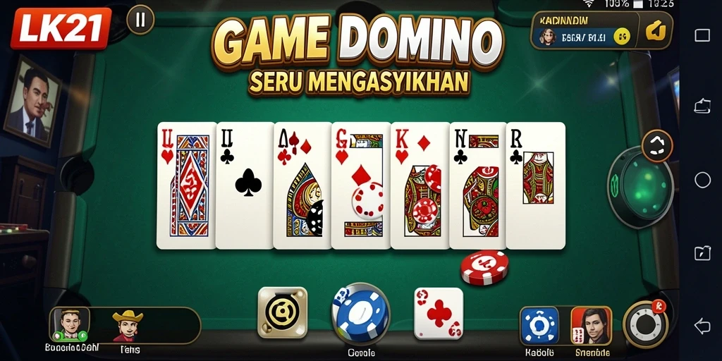 Tangkapan layar LK21 menunjukkan gameplay Domino yang menarik.