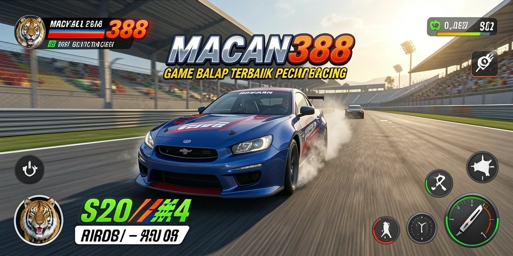 Screenshot gameplay balap yang mendebarkan di MACAN388.
