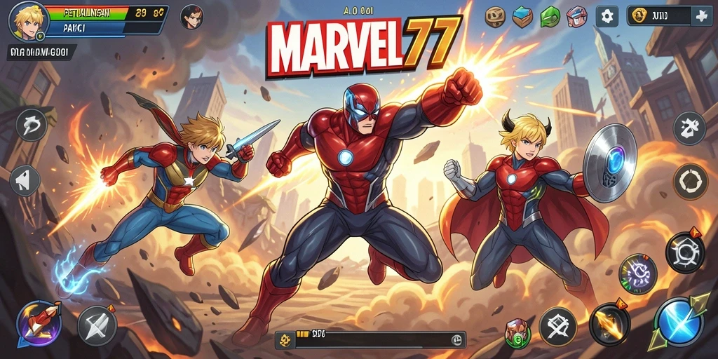 Tampilan menarik dari gameplay <strong>MARVEL77</strong> yang penuh aksi.