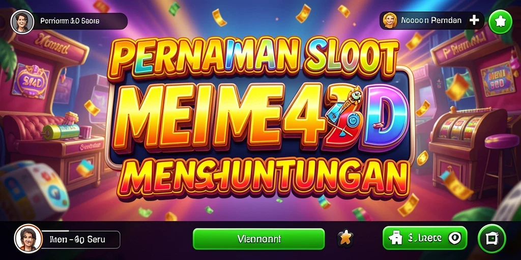 Tampilan grafis menarik dari gameplay Slot MEME4D.