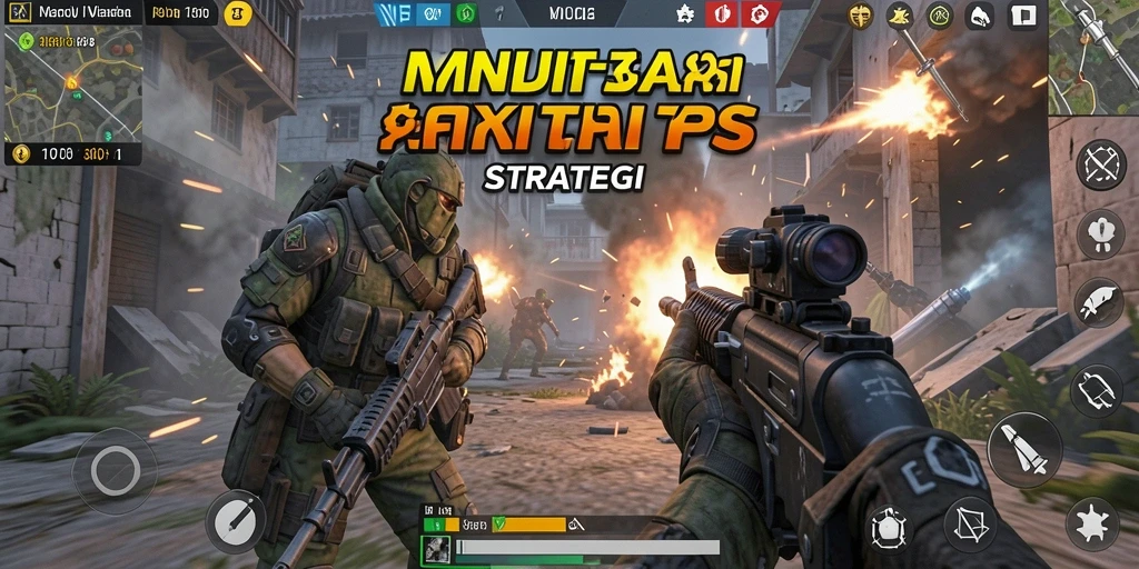 Tangkapan layar gameplay MNDUIT menampilkan aksi pertempuran intens.