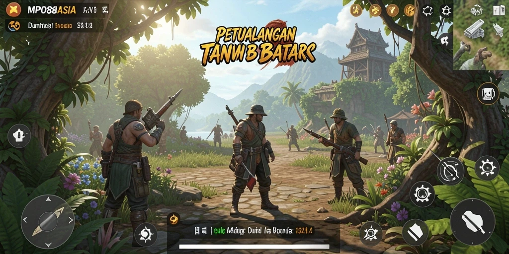 Screenshot gameplay MPO88ASIA menampilkan eksplorasi dunia terbuka yang mengesankan.