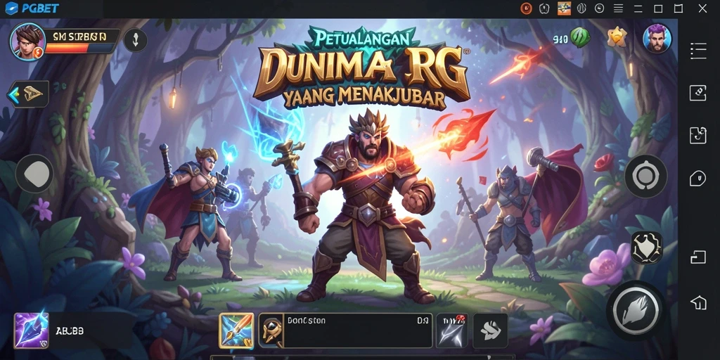 Tampilan gameplay PGBET yang seru dan penuh aksi RPG.