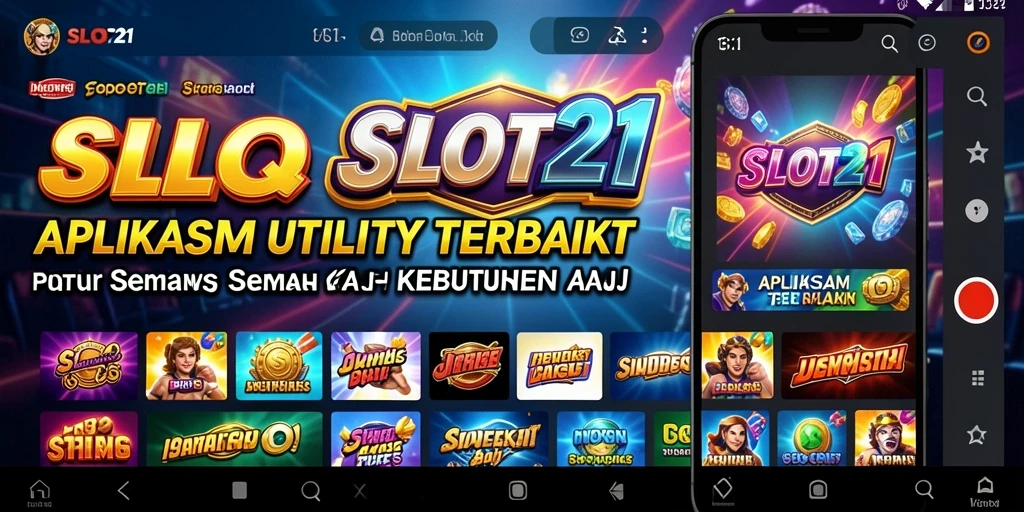 Tampilan antarmuka SLOT21 dengan fitur-fitur utilitas yang menarik.