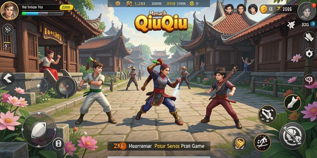 Tampilan gameplay ZK6 dengan aksi QiuQiu yang mendebarkan.